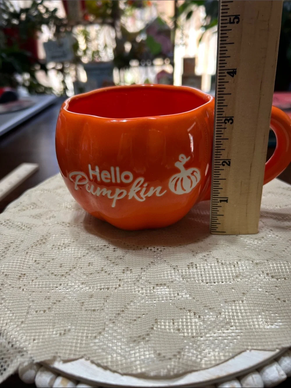Coffee Tea Cup with “Hello Pumpkin” Get Ready for the’Ber Months w/ A New Cup